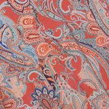 Ressi Tee Orange/Light Blue Traditional Paisley