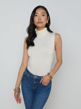 Ceci Sleeveless Turtleneck Vintage White