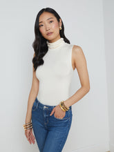 Ceci Sleeveless Turtleneck Vintage White