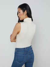 Ceci Sleeveless Turtleneck Vintage White