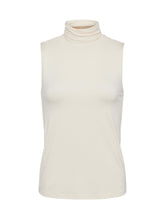 Ceci Sleeveless Turtleneck Vintage White