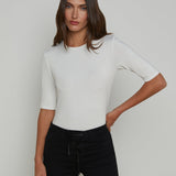 Saundra Jersey Tee White