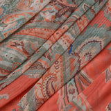 Rasha Tank Orange/Light Blue Traditional Paisley