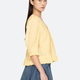 ALBERTE SOLID BUBBLE SLV BLOUSE (D1)