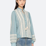 KIRSTEN PRINT L/SLV TOP (D2)