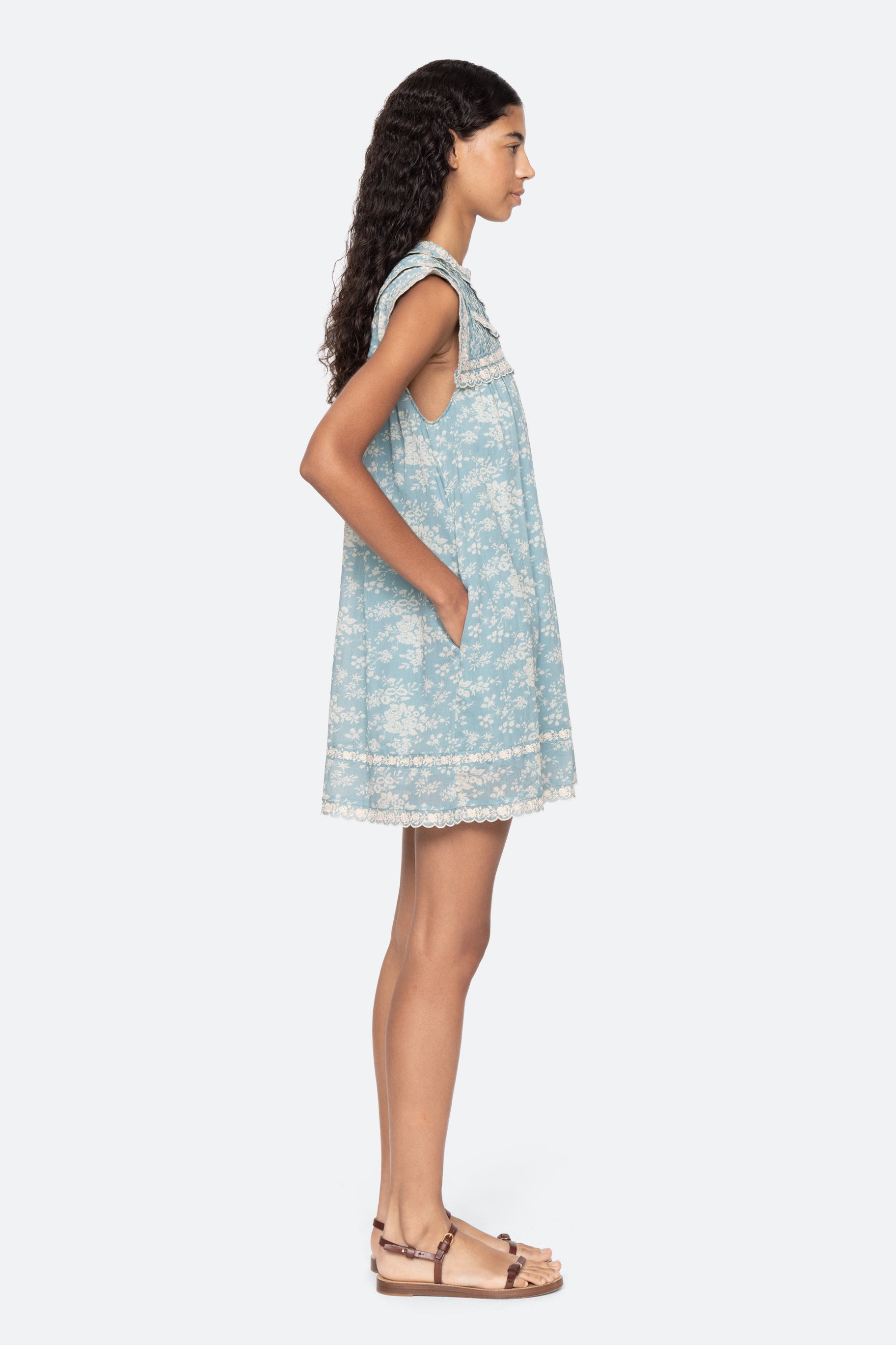 KIRSTEN PRINT FLARED MINI DRESS (D2)