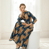 Luciana Tibet Dress Navy