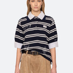 MINA NOVELTY DOUBLE LAYER POLO (D1)