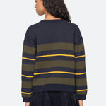 MINA NOVELTY VNECK SWEATER (D1)