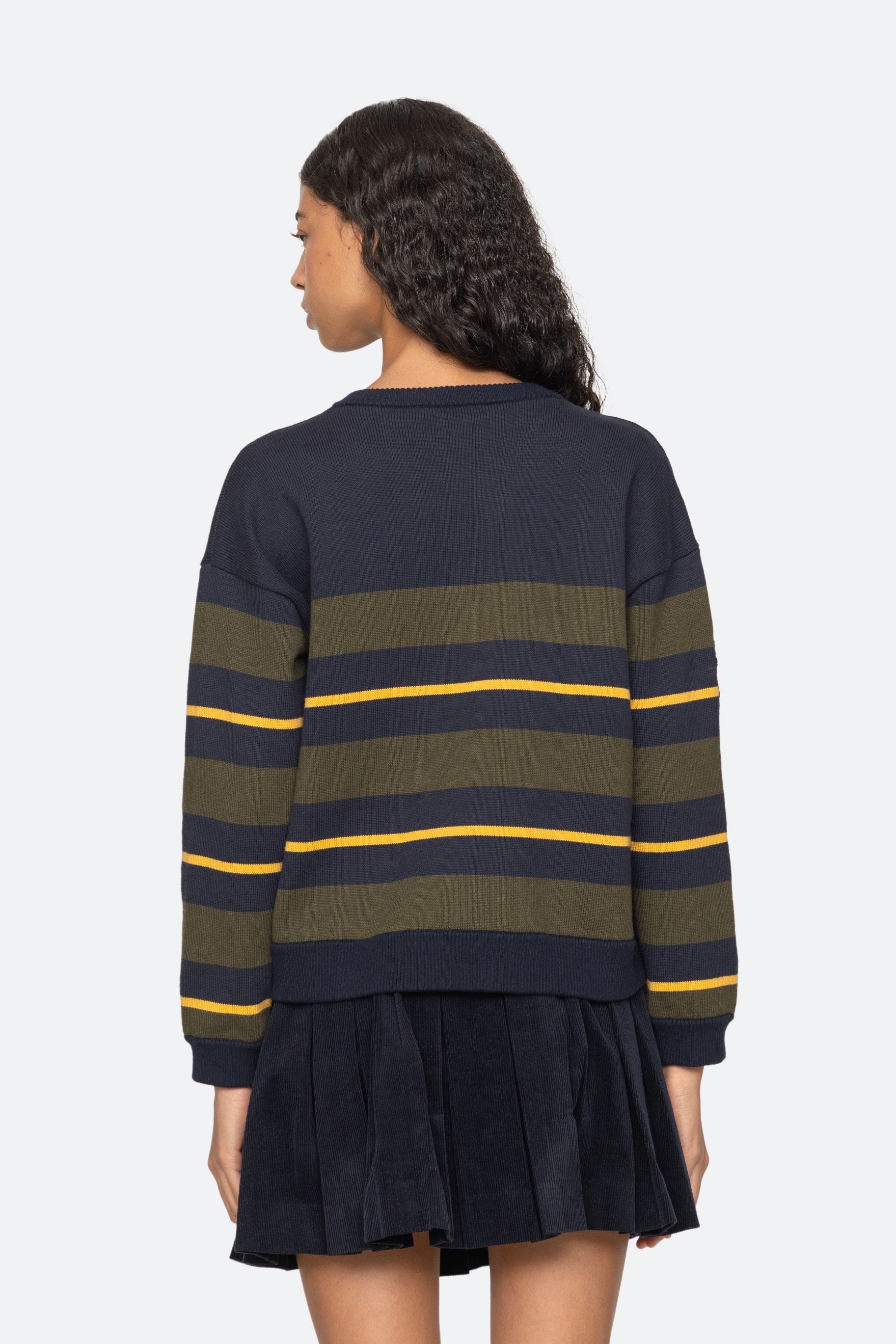 MINA NOVELTY VNECK SWEATER (D1)