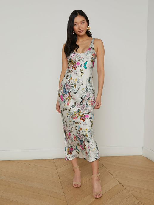 Akiya Dress Vintage White Chardona Butterfly