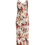 Seridie Dress Multi Butterfly Rose Newspaper
