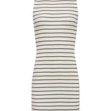 Ellis Racerback Mini Dress Black/Ivory Stripe