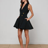 Royalty Mini Dress Black