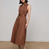 Kolton Dress Sepia Brown