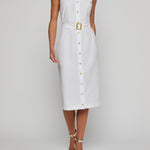 LISETTE SLVLSS BTTNDWN DRESS