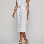 LISETTE SLVLSS BTTNDWN DRESS