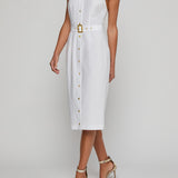 LISETTE SLVLSS BTTNDWN DRESS