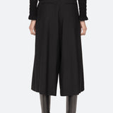 ELISA TROPICAL WOOL BELTED CULOTTES (D2)