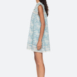 KIRSTEN PRINT FLARED MINI DRESS (D2)