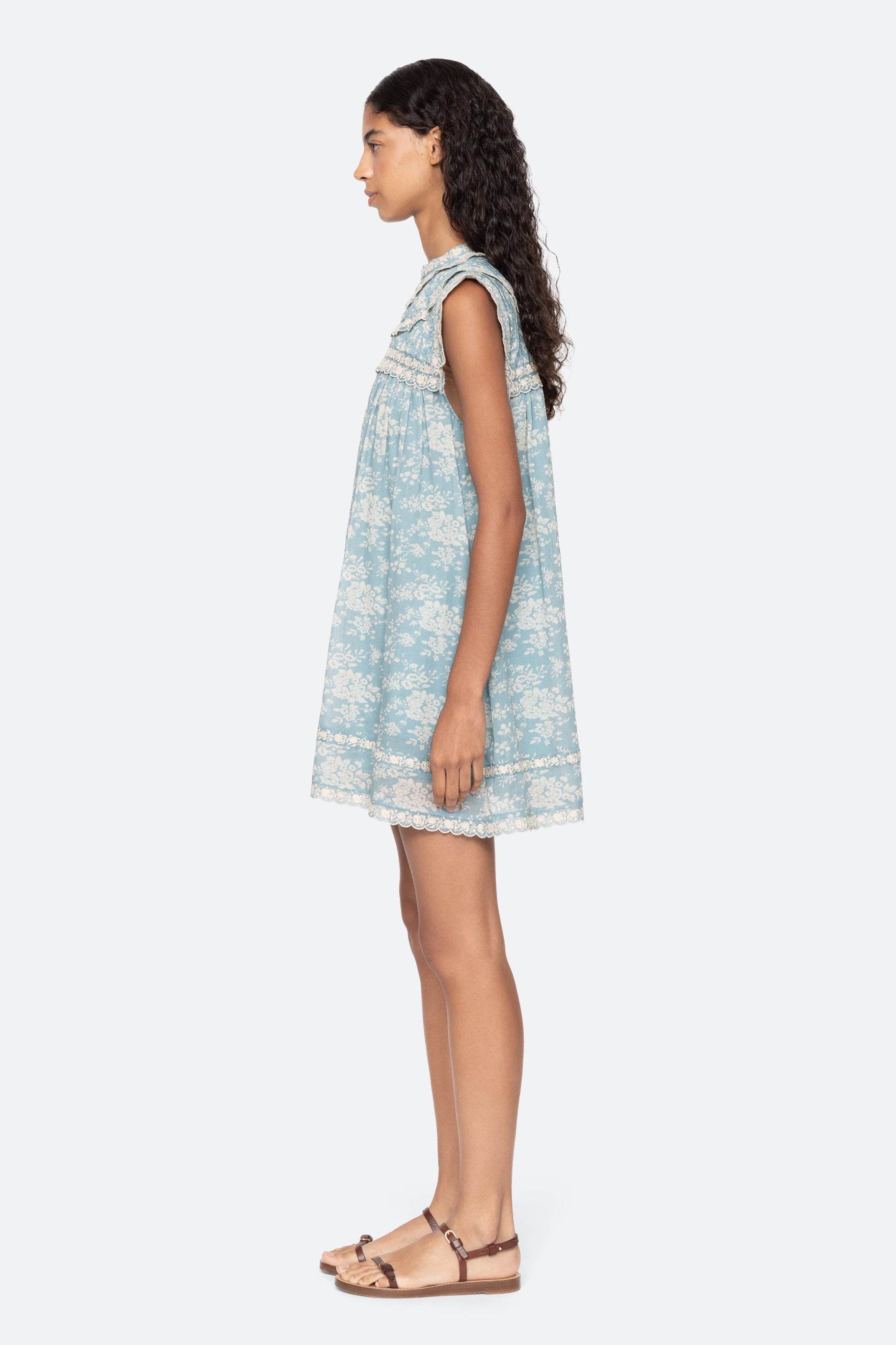 KIRSTEN PRINT FLARED MINI DRESS (D2)