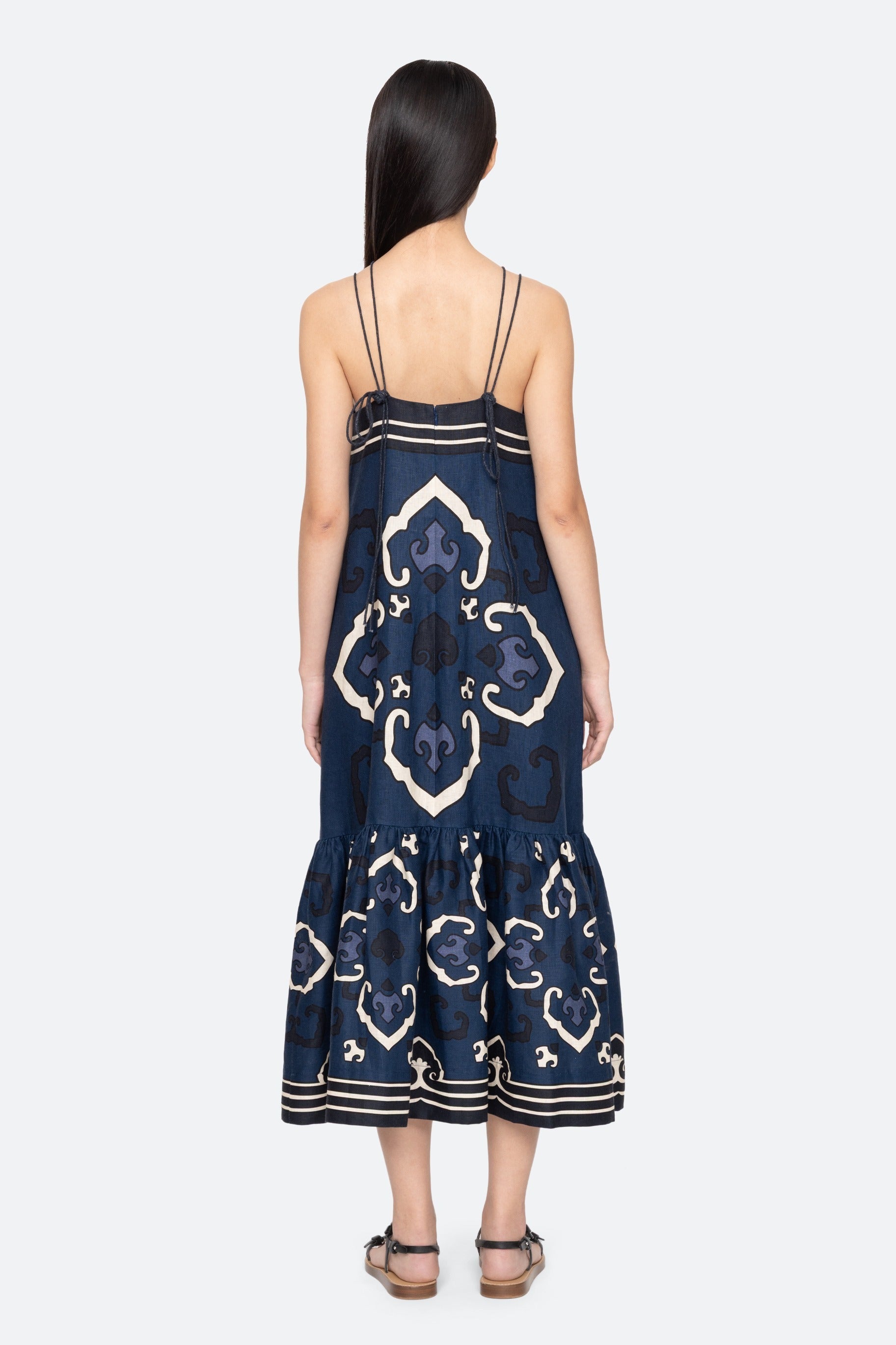 BLAISE PRINT SPAGHETTI STRAP DRESS