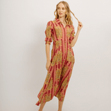 Luciana Tiger Dress Pink
