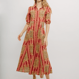 Luciana Tiger Dress Pink