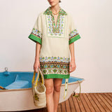 Bridgette Mini Shirtdress Cream