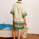 Bridgette Mini Shirtdress Cream