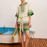 Bridgette Mini Shirtdress Cream