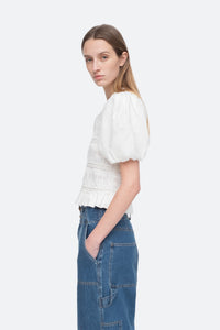 Rita Puff Sleeve Top Cream