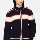 HESTER SOLID ZIP CARDIGAN (D1)