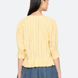 ALBERTE SOLID BUBBLE SLV BLOUSE (D1)