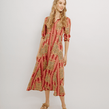 Luciana Tiger Dress Pink