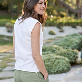Aiden Muscle Tee White