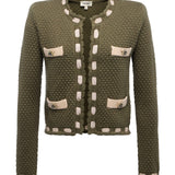 Astor Cardigan Army/Biscuit