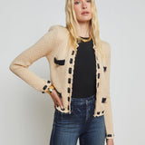 Astor Cardigan Biscuit/Black