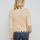 Astor Cardigan Biscuit/Black