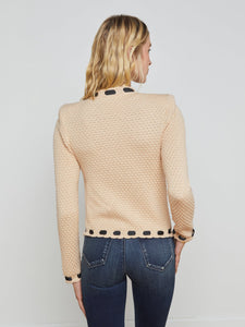 Astor Cardigan Biscuit/Black