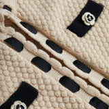 Astor Cardigan Biscuit/Black
