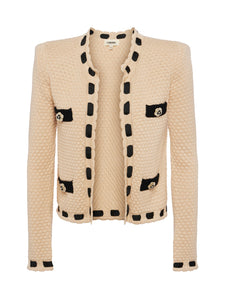 Astor Cardigan Biscuit/Black