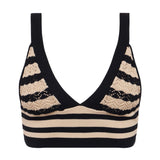 Reverie Bralette Black/Natural Stripe