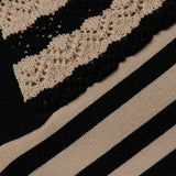 Reverie Bralette Black/Natural Stripe