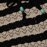 Gaelle Pant Black/Natural Stripe