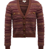 Ariadne Cardigan Natural/Mauve Multi