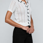 NINETTE PNTL GRSGRAIN SS CARDI
