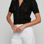 NINETTE PNTL GRSGRAIN SS CARDI