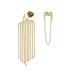DJANGO ROSE & BOW FRINGED EARRINGS