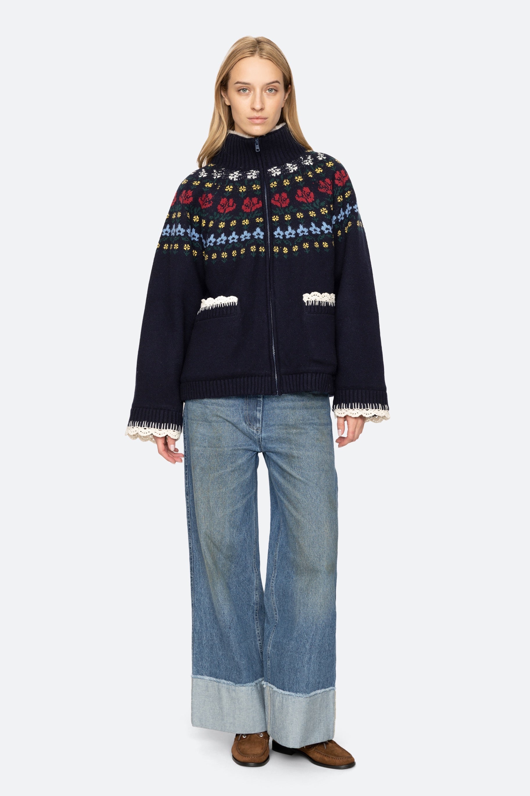 PRESTON KNIT SHERPA LINED JACKET (D2)